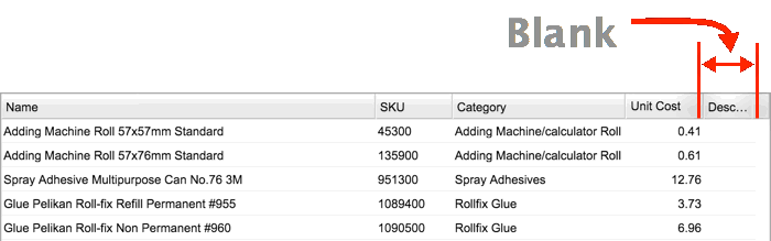 Email Grid MinMax Blank