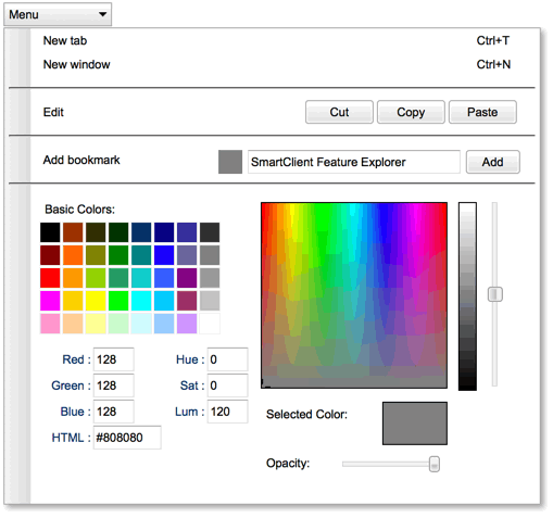 MenuEmbeddedComponents
