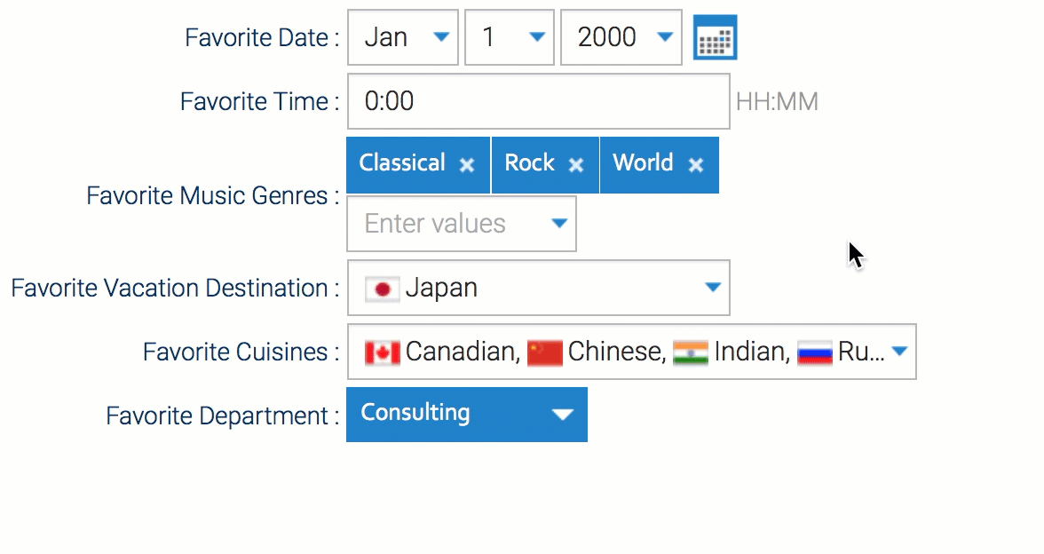 pending values
